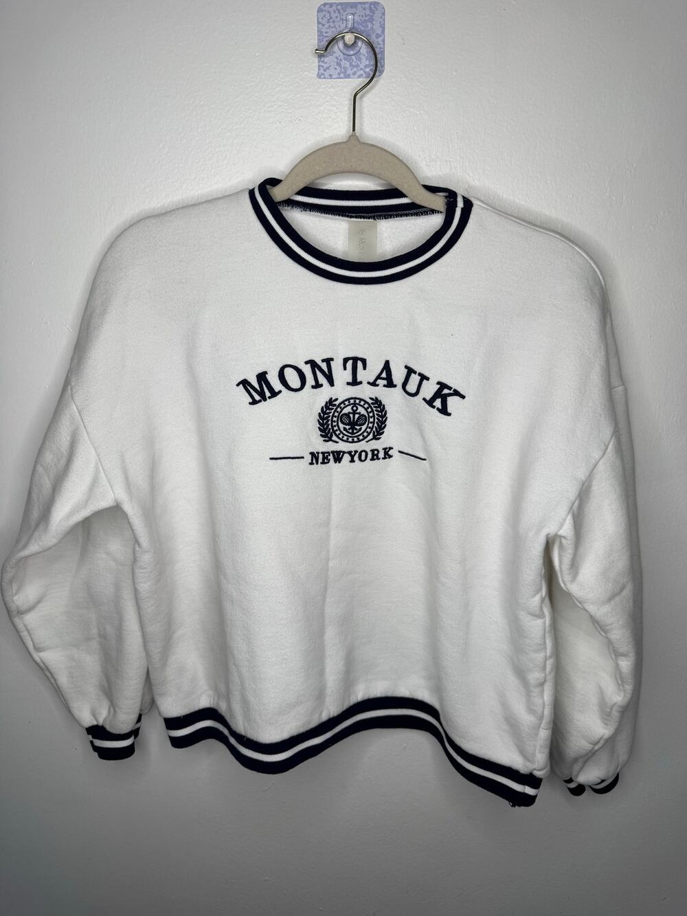 Revival Montauk Beach Crewneck – East Hampton White – Size XS